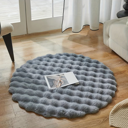 Round Rug for Stylish Spaces | Soft, Durable, Perfect for Home or Office Grey