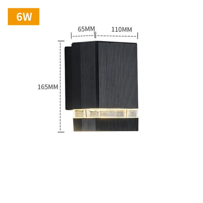 Outdoor Minimalist Garden Light - Durable, Stylish Solar Lighting for Home Rectangular 12W Cool White