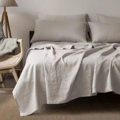Breathable Pure Linen Sheets for Luxurious Home Comfort and Style